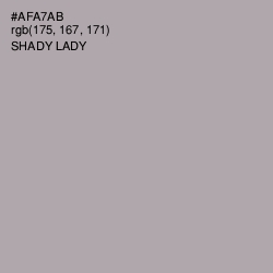 #AFA7AB - Shady Lady Color Image
